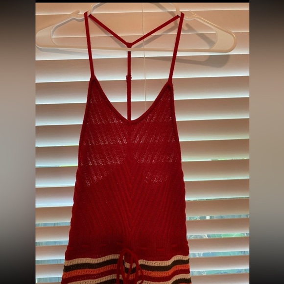 *NWT* Candie’s Red Crochet Woven Mini Dress - Picture 11 of 12